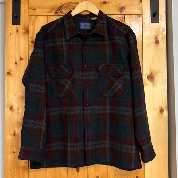 Vintage Pendleton 100% Wool Flannel Shirts Mens XL lot of 3 Extra Large Plaid VG - Picture 10 of 14